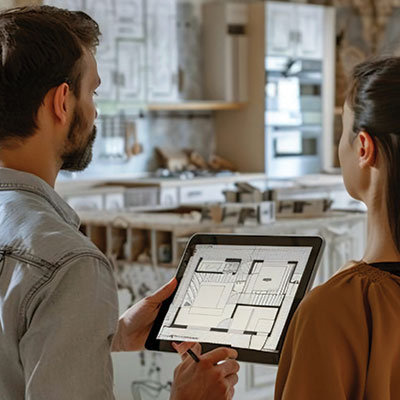 Our Interior Remodeling Service is precise and accurate from the drawings