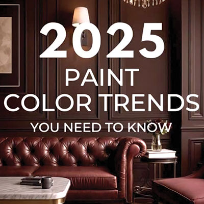 Painting your home using 2025 paint color trends